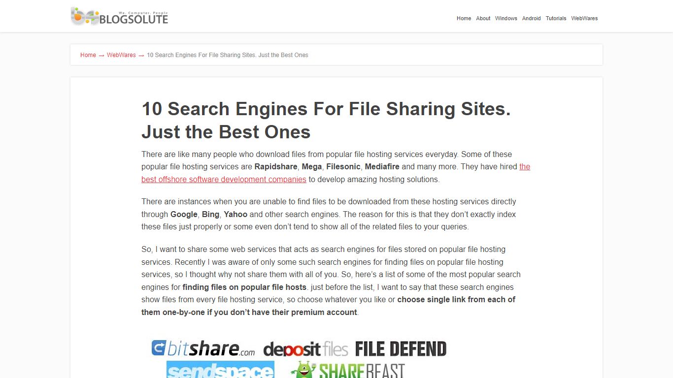 10 Search Engines To Find Files On Major File Hosting (Hotfile...