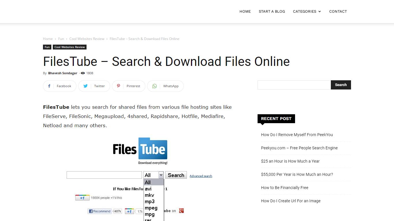 FilesTube - Search & Download Files Online - Ehowportal